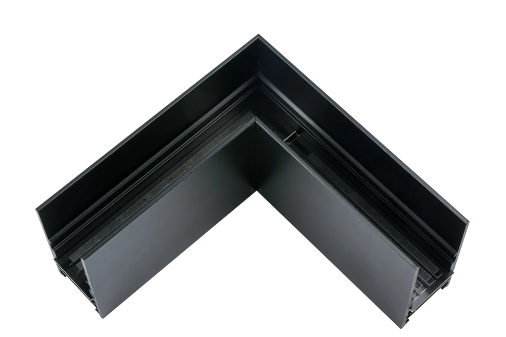Накладной L-образный угловой элемент NOVA 48V, 100*100mm, черный