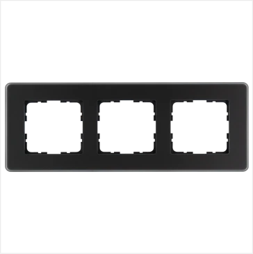 Рамка Jasmart на 3 поста в цвете «Стекло Matt Black Glass»