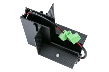 Встраиваемый L-образный угловой элемент ONYX 24V, 100*100mm, черный