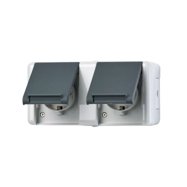 SCHUKO®-розетка, 2-постовая