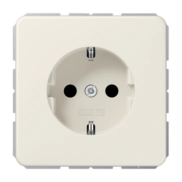SCHUKO®-розетка, Safety Plus, Термопласт, слоновая кость