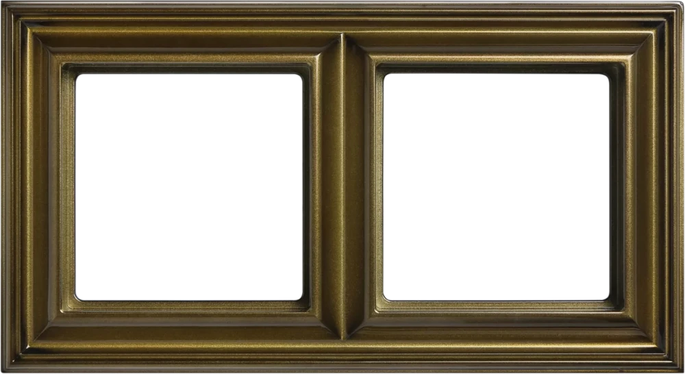 Рамка 2-поста; термопласт; антик; Eco Deco
