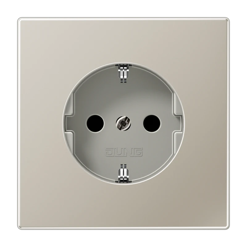 SCHUKO®-розетка, Safety Plus, нержавеющая сталь