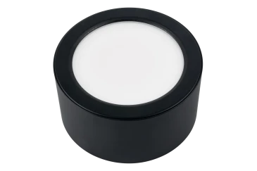 Накладной светильник XF 220V, 15W, Ø149, 3000K, 100°, IP54, черный