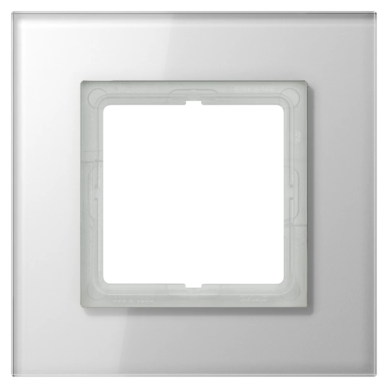 Стеклянная рамка 1-постовая, белый (1-постовая, , 115 x 115 x 11 мм)