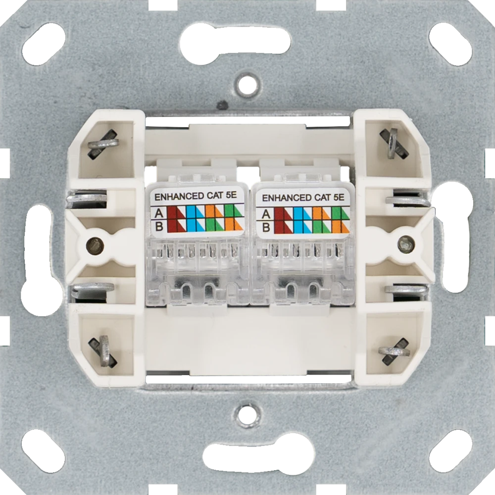 Интернет-розетка RJ-45 Jasmart в цвете «Антрацит»