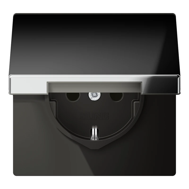 SCHUKO®-розетка, Safety Plus, хром