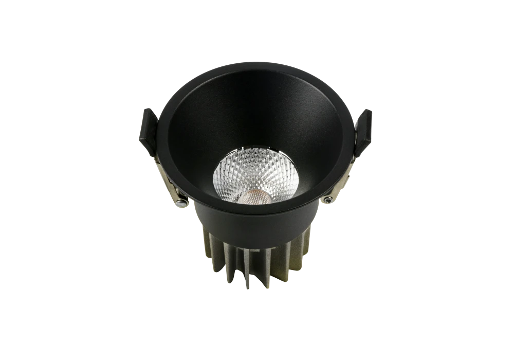 Встраиваемый светильник SPRING 220V, 7W, Ø83, 3000K, 38°, черный