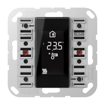 KNX комнатный контроллер-дисплей, компактный 4 группы, F50