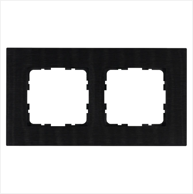 Рамка Jasmart на 2 поста в цвете «Алюминий Black»