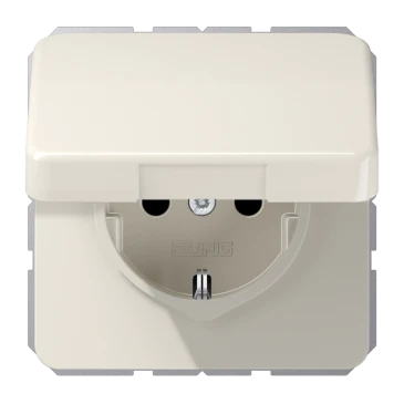 SCHUKO®-розетка, Safety Plus, Термопласт, слоновая кость