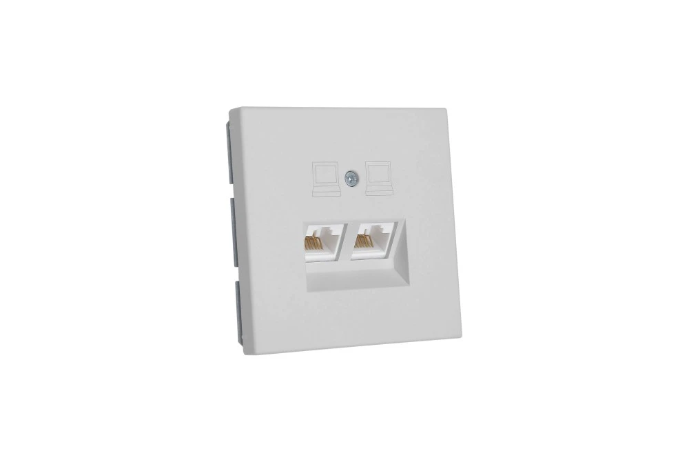 Интернет-розетка RJ-45 Jasmart в цвете «Матовый тауп»