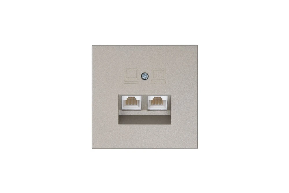 Интернет-розетка RJ-45 Jasmart в цвете «Бронза»