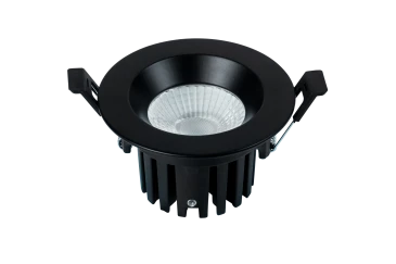 Встраиваемый светильник LUX 220V, 10W, Ø90, 4000K, 60°, IP54, черный