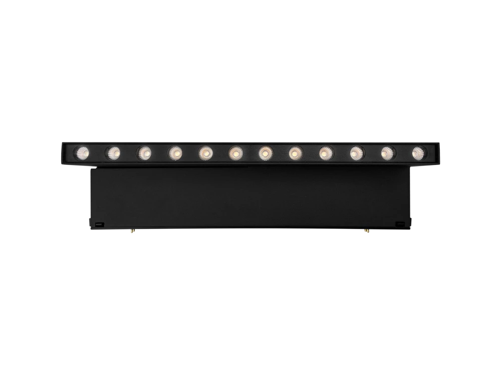 Трековый светильник ONYX 24V, 12W, 260*115*15, 3000K, 38°, черный