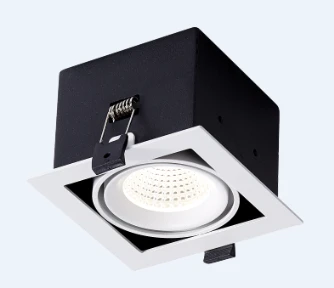 Встраиваемый светильник LUX 220V, 10W, 105*105, 4000K, 38°, черный