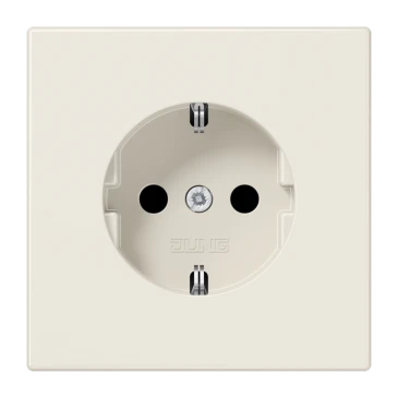 SCHUKO®-розетка, Safety Plus, Дюропласт, слоновая кость