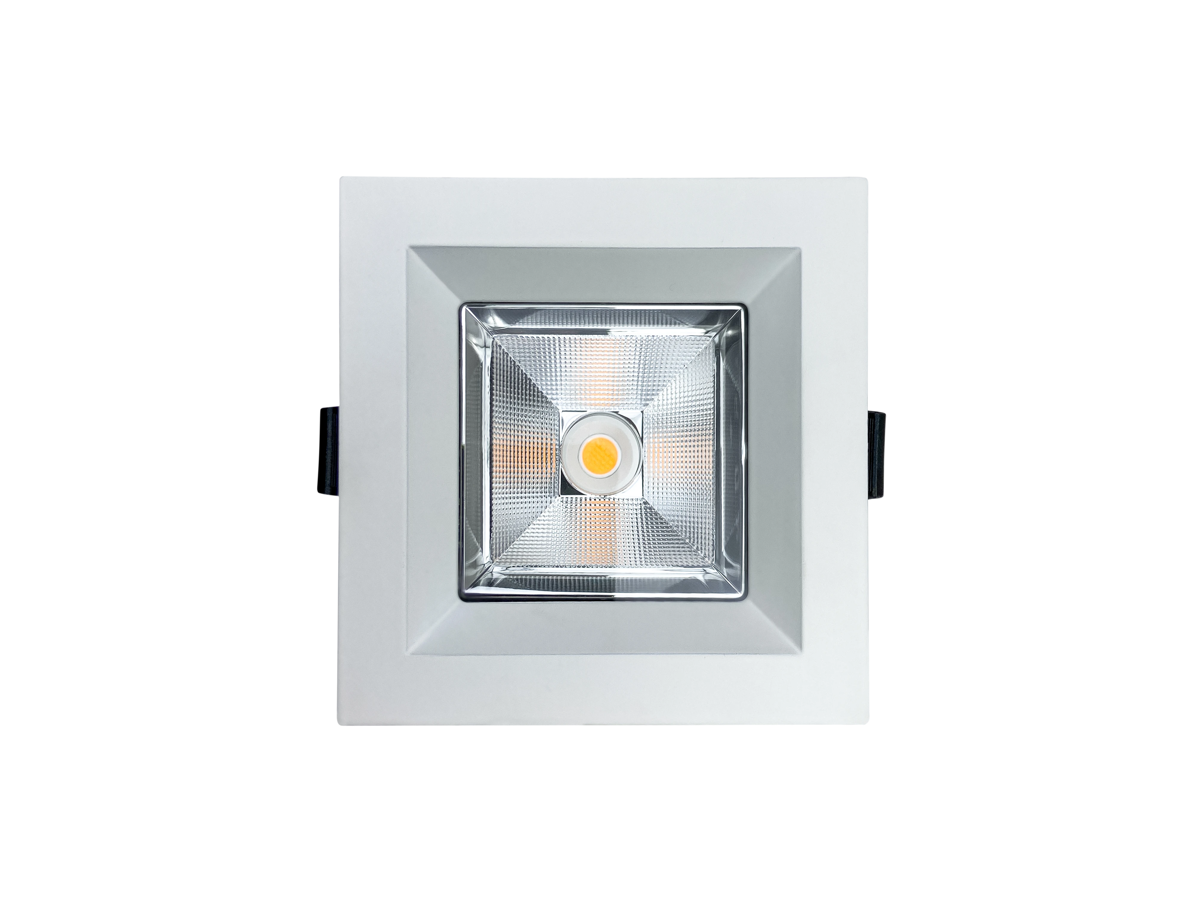 Встраиваемый светильник AQUARIUS 220V, 12W, 110*110, 3000K, 55°, IP65, белый