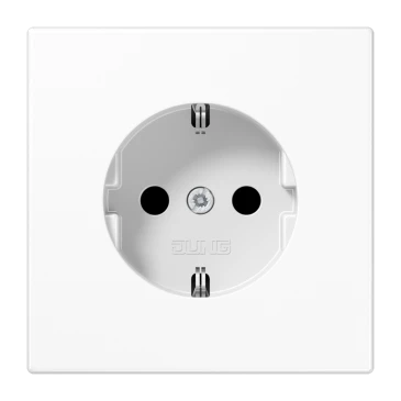 SCHUKO®-розетка, Safety Plus, Дюропласт, белый