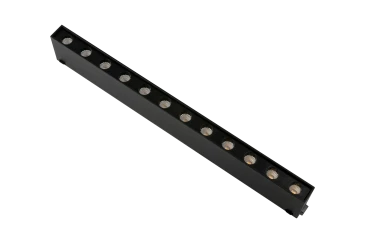 Трековый светильник ONYX 24V, 12W, 260*15*40, 4000K, 38°, черный