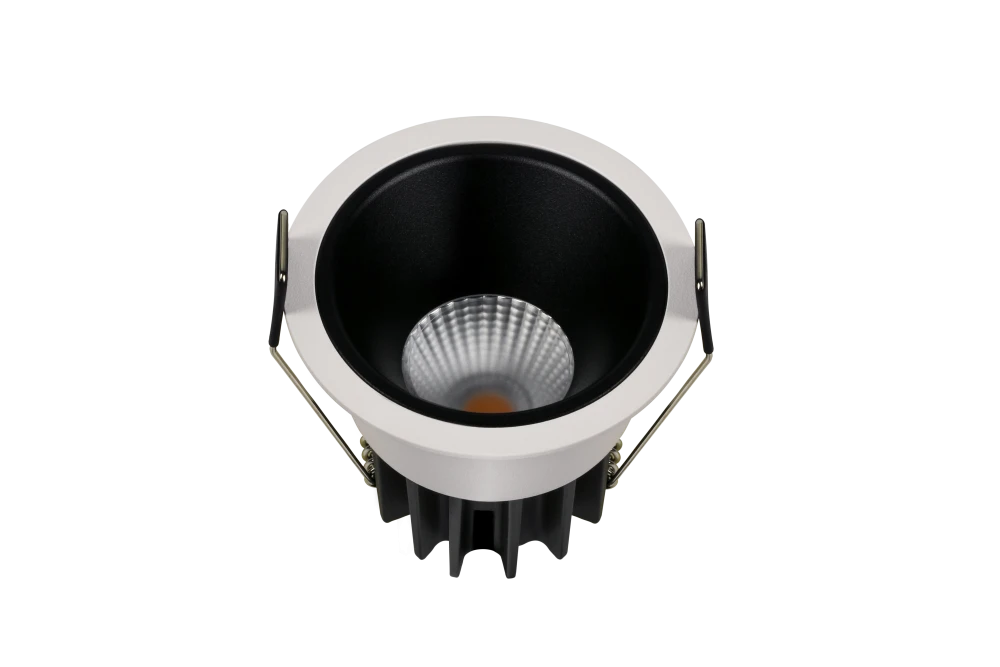 Встраиваемый светильник RAINBOW 220V, 7W, Ø75, 3000K, 36°, черный, рефлектор черный