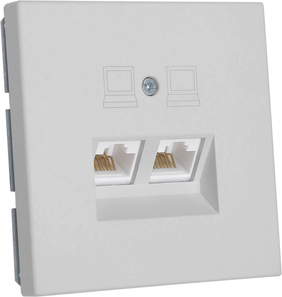 Интернет-розетка RJ-45 Jasmart в цвете «Матовый тауп»