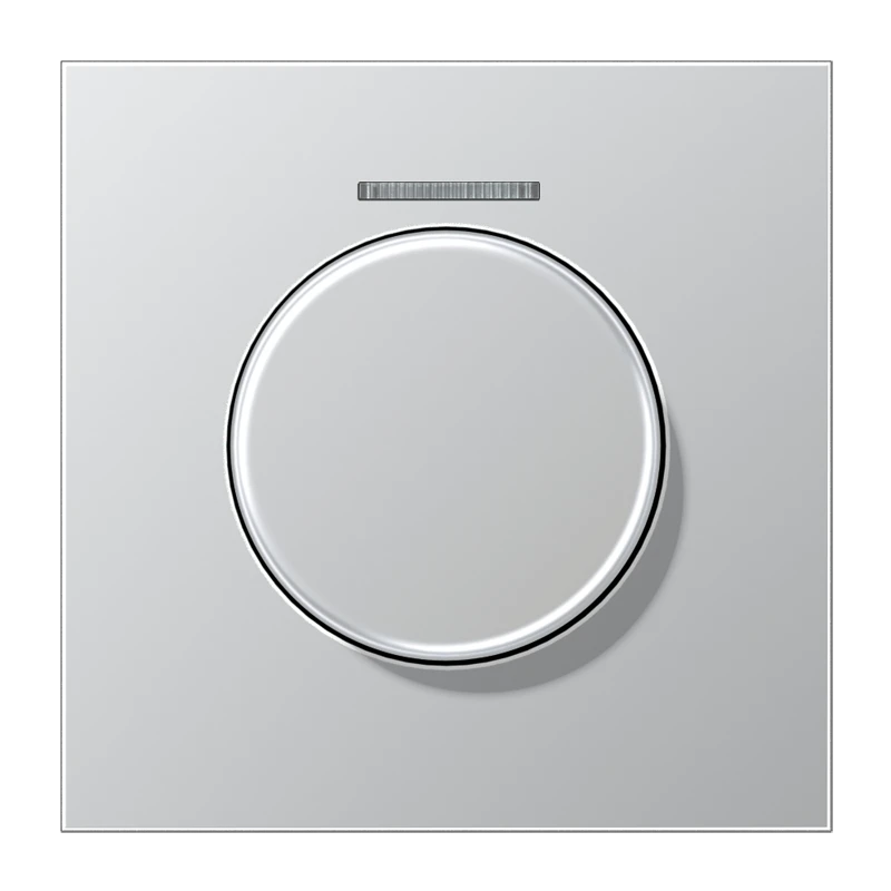 Крышка со световодом 1 группа, для KNX поворотного сенсора, с подсветкой, алюминий