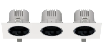 Встраиваемый светильник VAST 220V, 12W*3, 335*100, 3000K, 38°, белый