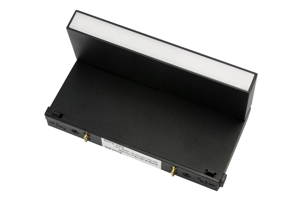 Трековый светильник ONYX 24V, 6W, 130*115*15, 3000K, 120°, черный