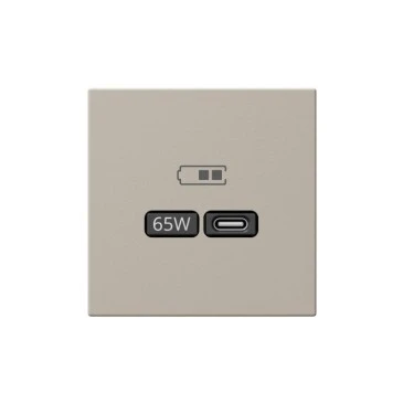 Розетка 2-м USB зарядка СП серия FD тип A+C 65Вт 220-240В 50-60Мгц механизм сахара Jasmart FD6065SH