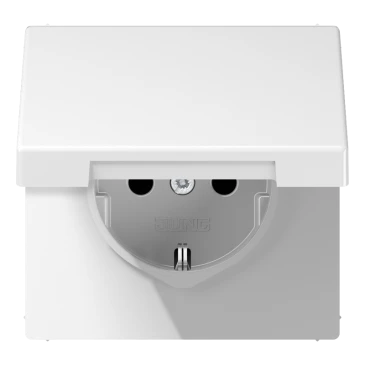 SCHUKO®-розетка, Дюропласт, белый