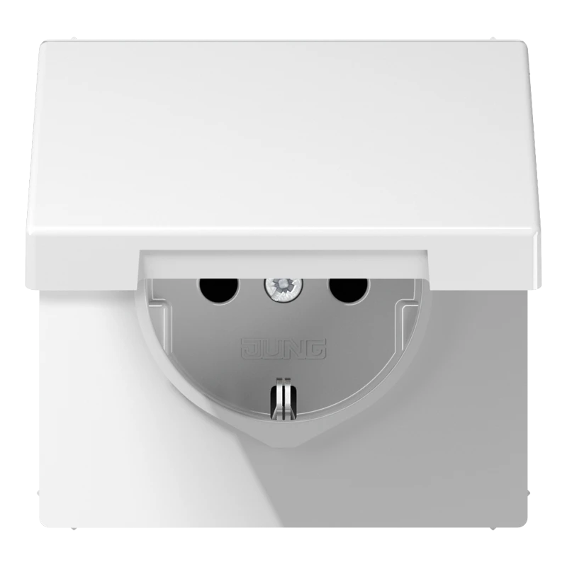 SCHUKO®-розетка, Термопласт, белый