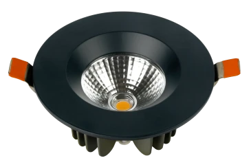 Встраиваемый светильник STAR 220V, 10W, Ø120, 3000K, 90.6°, черный