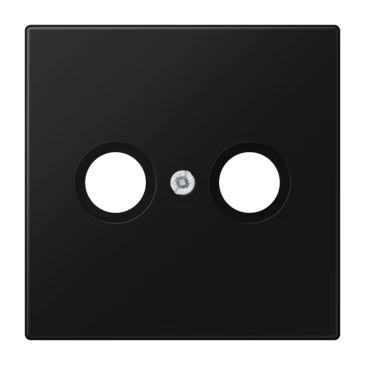 Kрышка 1 группа, для антенных розеток, матовый чёрный графит