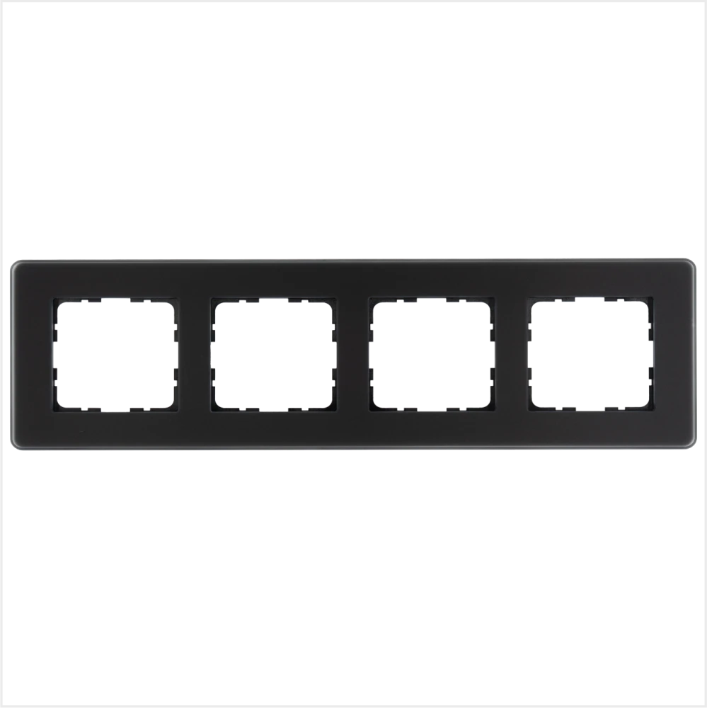 Рамка Jasmart на 4 поста в цвете «Стекло Matt Black Glass»