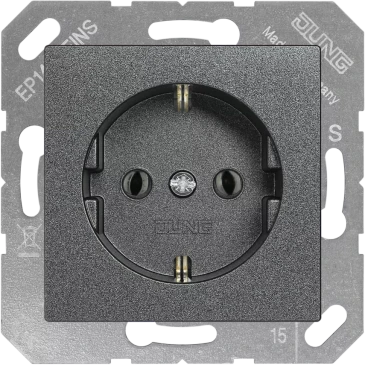 Розетка SCHUKO®; термопласт; антрацит