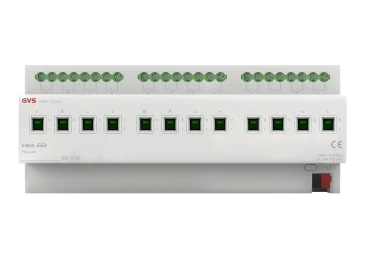 Актуатор на 12 каналов, 16А KNX Secure