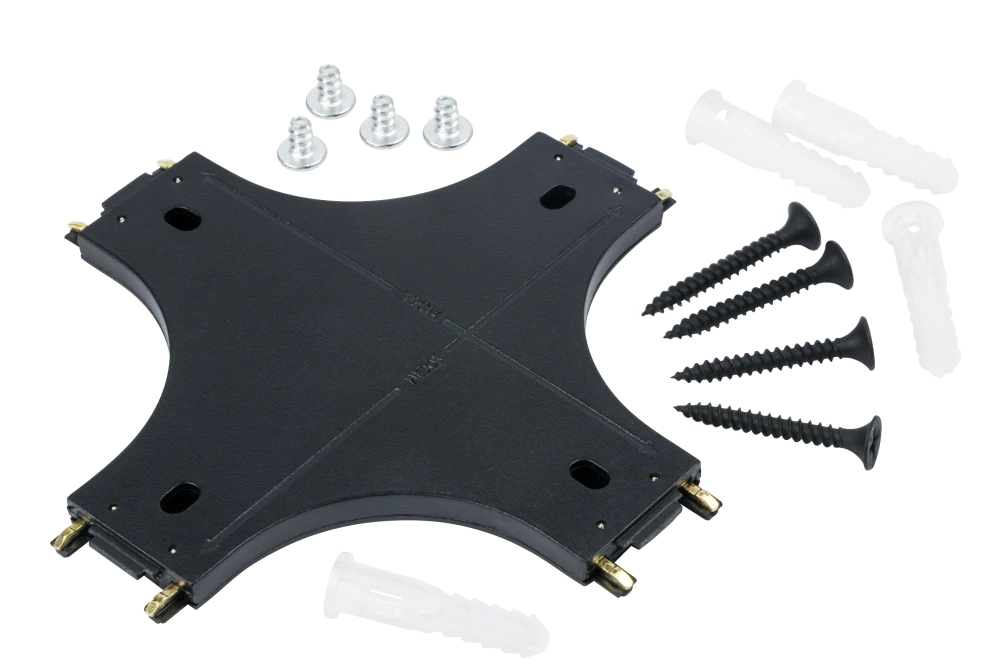 X-образный соединитель SLIM, 48V, черный
