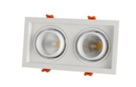 Встраиваемый светильник VELA7 220V, 15W*2, 213,6*116, 3000K, 24°, белый
