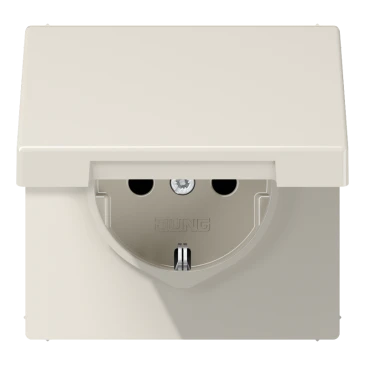 SCHUKO®-розетка, Safety Plus, Дюропласт, слоновая кость