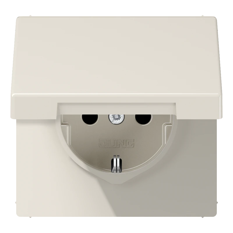 SCHUKO®-розетка, Safety Plus, Дюропласт, слоновая кость
