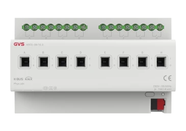 Актуатор на 8 каналов, 16А с измерением тока, KNX Secure