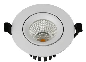 Встраиваемый светильник LUX 220V, 10W, Ø102, 4000K, 60°, IP54, белый