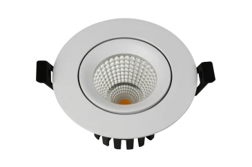 Встраиваемый светильник LUX 220V, 10W, Ø102, 3000K, 60°, IP54, белый