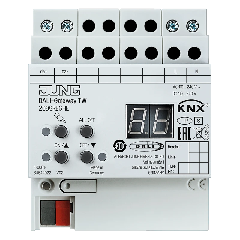 KNX DALI -Шлюз TW, рег, 4-й