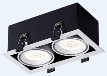 Встраиваемый светильник LUX 220V, 10W*2, 185*105, 4000K, 38°, белый