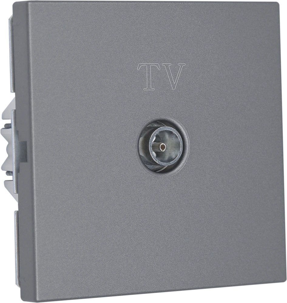 TV-розетка Jasmart TV в цвете «Никель»