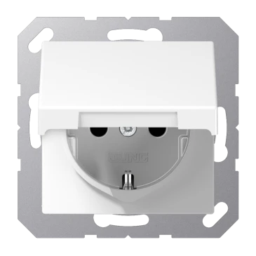 SCHUKO®-розетка, Safety Plus, Дюропласт, белый