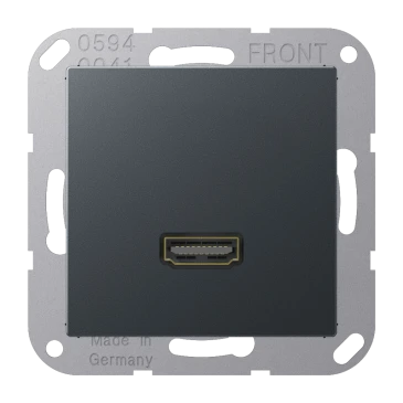 Лицевая панель с HDMI-интерфейсом, матовый антрацит