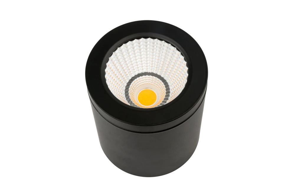 Накладной светильник ZY 220V, 15W, Ø90, 3000K, 60°, IP54 , черный